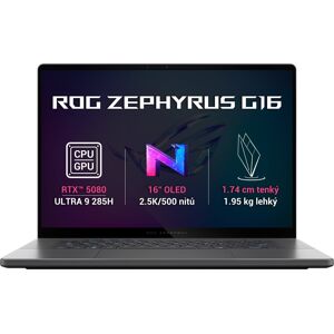 Asus ROG Zephyrus G16 GU605CW-QR204 Eclipse Gray celokovový Asus ROG Zephyrus G16 GU605CW-QR204 Eclipse Gray celokovový