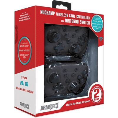 Hyperkin Armor3 NuChamp Wireless Controller Pack for Nintendo Switch (2in1) (Matte Black, Black) Hyperkin Armor3 NuChamp Wireless Controller Pack for Nintendo Switch (2in1) (Matte Black, Black)