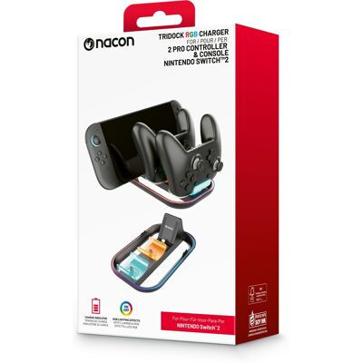 Nacon Tridock RGB Charger - Nintendo Switch 2 Nacon Tridock RGB Charger - Nintendo Switch 2