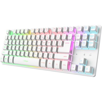 Trust GXT831W THADO TKL Wireless Gaming Keyboard White - US Trust GXT831W THADO TKL Wireless Gaming Keyboard White - US