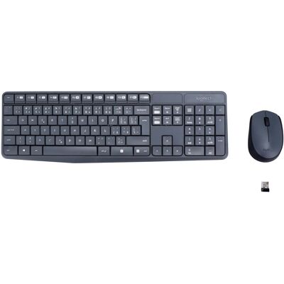 Logitech Wireless Combo MK235 šedý - CZ/SK Logitech Wireless Combo MK235 šedý - CZ/SK