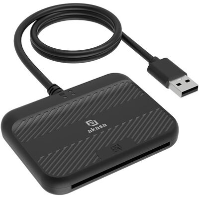 AKASA AK-CR-14BK External Electronic ID and SmartCard Reader AKASA AK-CR-14BK External Electronic ID and SmartCard Reader