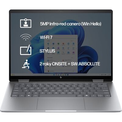 HP ENVY x360 14-fa0433nc Meteor Silver Celokovový HP ENVY x360 14-fa0433nc Meteor Silver Celokovový
