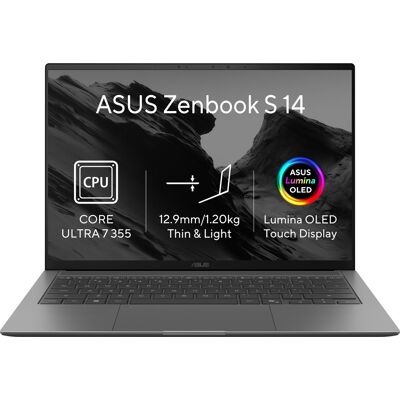 Asus Zenbook S 14 UX5406AA-OLED462WZ Antrim Gray (bez adaptéru) Asus Zenbook S 14 UX5406AA-OLED462WZ Antrim Gray (bez adaptéru)