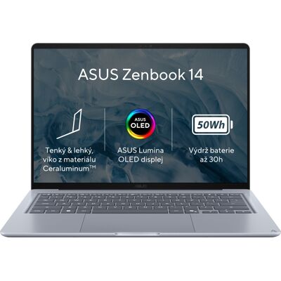 Asus Zenbook 14 UX3480QA-OLED077W Arctic Blue celokovový (bez adaptéru) Asus Zenbook 14 UX3480QA-OLED077W Arctic Blue celokovový (bez adaptéru)