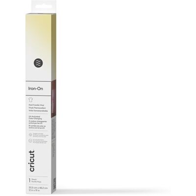 Cricut Iron-On UV color change 30x48cm (Pastel Yellow) Cricut Iron-On UV color change 30x48cm (Pastel Yellow)
