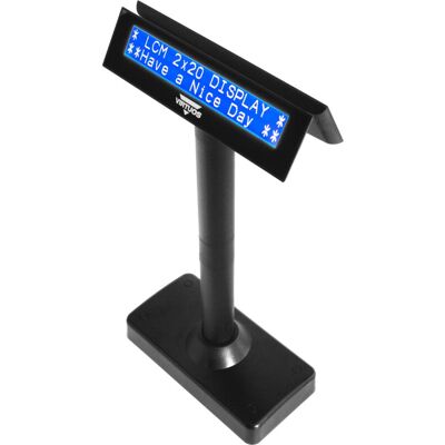 Virtuos LCD FL-730MB 2x20, serial, černý Virtuos LCD FL-730MB 2x20, serial, černý