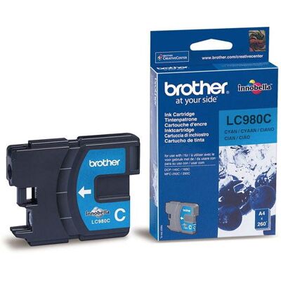 Brother LC-980C azurová Brother LC-980C azurová