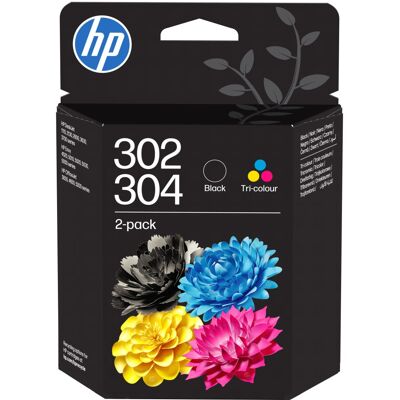 HP B82L1AE č. 302 a 304 černá a tri-color HP B82L1AE č. 302 a 304 černá a tri-color