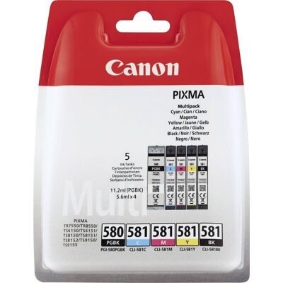 Canon PGI-580PGBK/CLI-581BK/C/M/Y MultiPack Canon PGI-580PGBK/CLI-581BK/C/M/Y MultiPack