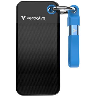 Verbatim Pocket SSD 512GB černá/modrá Verbatim Pocket SSD 512GB černá/modrá