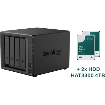 Synology DS925+ 2× HAT3300-4T (8 TB) Synology DS925+ 2× HAT3300-4T (8 TB)