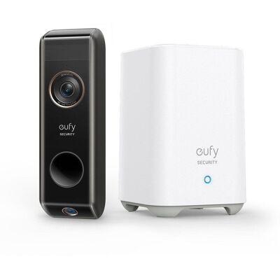 Eufy E8213 - Dvoukamerový zvonek 2K - Bílá/Černá - Video zvonek Eufy E8213 - Dvoukamerový zvonek 2K - Bílá/Černá - Video zvonek