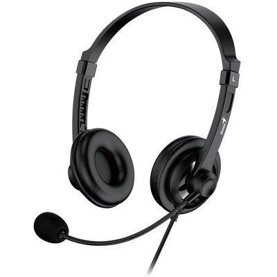 Genius HS-230U USB Sluchátka - Over-ear, Černá, Mikrofon Genius HS-230U USB Sluchátka - Over-ear, Černá, Mikrofon