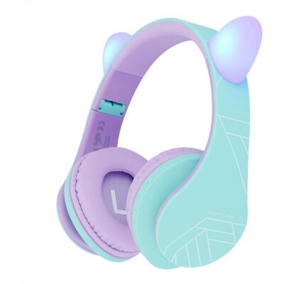 PowerLocus P2 Kids Cat Ears Purple/Teal PowerLocus P2 Kids Cat Ears Purple/Teal