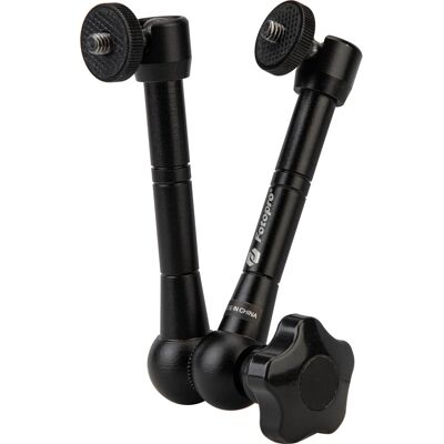 Montážní rameno Fotopro - 24 cm, Černá, Hliník, Podporuje 1kg - Video a fotografické vybavení Montážní rameno Fotopro - 24 cm, Černá, Hliník, Podporuje 1kg - Video a fotografické vybavení