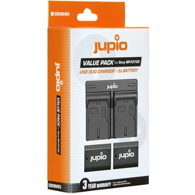 Jupio 2x NP-FZ100 - 2040 mAh + nabíječka duální pro Sony Jupio 2x NP-FZ100 - 2040 mAh + nabíječka duální pro Sony