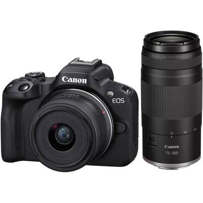Canon EOS R50 černá + RF-S 18-45mm f/4.5-6.3 IS STM + RF 75-300mm f/4-5.6 Canon EOS R50 černá + RF-S 18-45mm f/4.5-6.3 IS STM + RF 75-300mm f/4-5.6