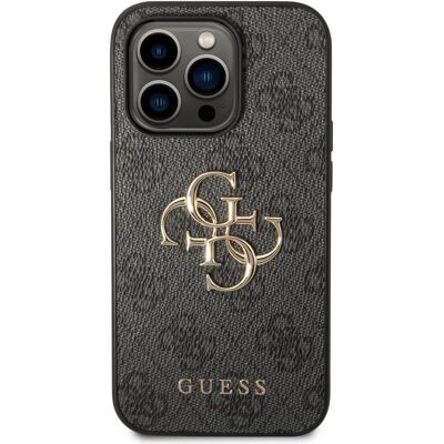 Guess PU 4G Metal Logo Zadní Kryt pro iPhone 15 Pro Grey Guess PU 4G Metal Logo Zadní Kryt pro iPhone 15 Pro Grey