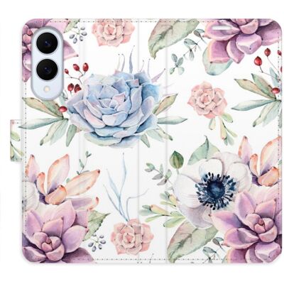 iSaprio Flip pouzdro Succulents Pattern pro Samsung Galaxy S25 Edge iSaprio Flip pouzdro Succulents Pattern pro Samsung Galaxy S25 Edge