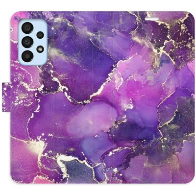 iSaprio flip pouzdro Purple Marble pro Samsung Galaxy A33 5G iSaprio flip pouzdro Purple Marble pro Samsung Galaxy A33 5G