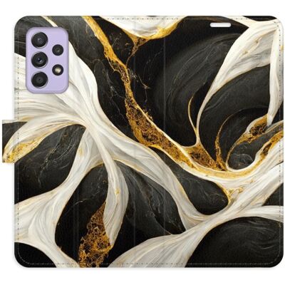 iSaprio flip pouzdro BlackGold Marble pro Samsung Galaxy A52 / A52 5G / A52s iSaprio flip pouzdro BlackGold Marble pro Samsung Galaxy A52 / A52 5G / A52s