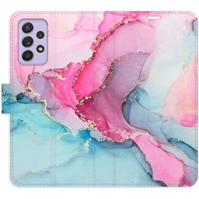 iSaprio flip pouzdro PinkBlue Marble pro Samsung Galaxy A52 / A52 5G / A52s iSaprio flip pouzdro PinkBlue Marble pro Samsung Galaxy A52 / A52 5G / A52s