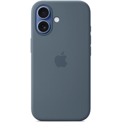 Apple Silikonový kryt s MagSafe na iPhone 17 ocelově modrý Apple Silikonový kryt s MagSafe na iPhone 17 ocelově modrý
