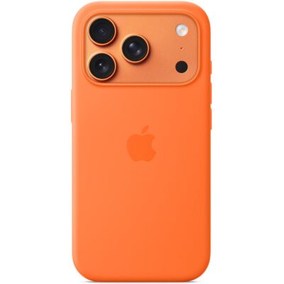 Apple Silikonový kryt s MagSafe na iPhone 17 Pro oranžový Apple Silikonový kryt s MagSafe na iPhone 17 Pro oranžový