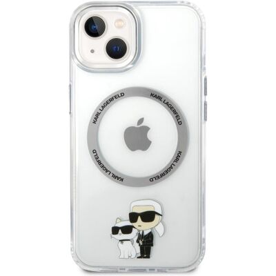 Karl Lagerfeld IML Karl and Choupette NFT MagSafe Zadní Kryt pro iPhone 15 Transparent Karl Lagerfeld IML Karl and Choupette NFT MagSafe Zadní Kryt pro iPhone 15 Transparent