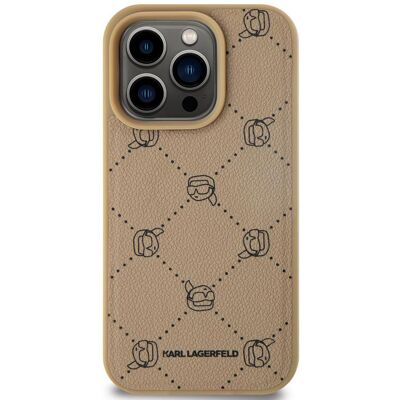 Karl Lagerfeld PU Karl Heads Pattern MagSafe Zadní Kryt pro iPhone 15 Pro Max Beige Karl Lagerfeld PU Karl Heads Pattern MagSafe Zadní Kryt pro iPhone 15 Pro Max Beige