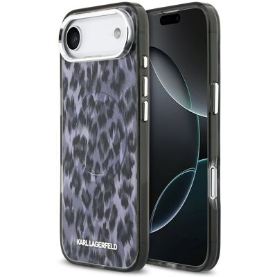 Karl Lagerfeld IML Leopard MagSafe Zadní Kryt pro iPhone Air Grey Karl Lagerfeld IML Leopard MagSafe Zadní Kryt pro iPhone Air Grey