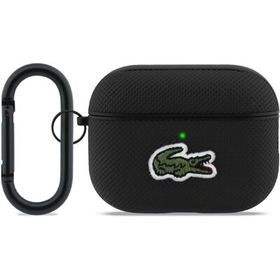 Lacoste Petit Pique Croc Logo Patch Pouzdro pro AirPods Pro 3 Black Lacoste Petit Pique Croc Logo Patch Pouzdro pro AirPods Pro 3 Black