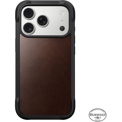 Nomad Rugged Leather Case Rustic Brown (Horween) iPhone 17 Pro Nomad Rugged Leather Case Rustic Brown (Horween) iPhone 17 Pro