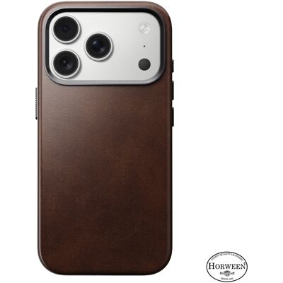 Nomad Traditional Leather Case Rustic Brown (Horween) iPhone 17 Pro Nomad Traditional Leather Case Rustic Brown (Horween) iPhone 17 Pro