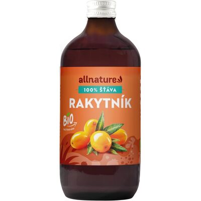 Allnature Šťáva z černého bezu 100% Bio 500ml Allnature Šťáva z černého bezu 100% Bio 500ml