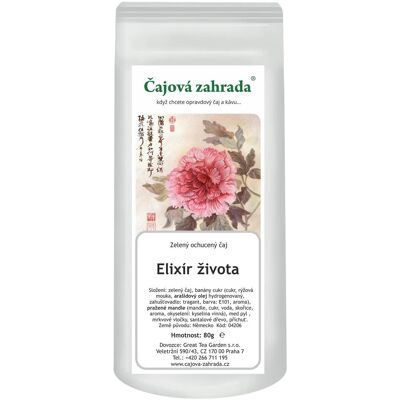 Čajová zahrada - Elixír života - zelený ochucený čaj, 500 g Čajová zahrada - Elixír života - zelený ochucený čaj, 500 g