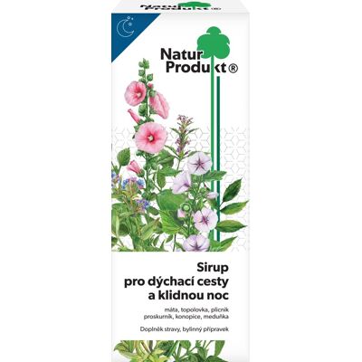 Naturprodukt Sirup pro dýchací cesty a klidnou noc 200ml Naturprodukt Sirup pro dýchací cesty a klidnou noc 200ml