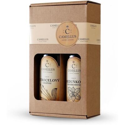 Emedis CAMELLUS Sirup Balíček Premium Jitrocel s mátou, Meduňka s dobromyslí 2 × 0,25 l Emedis CAMELLUS Sirup Balíček Premium Jitrocel s mátou, Meduňka s dobromyslí 2 × 0,25 l