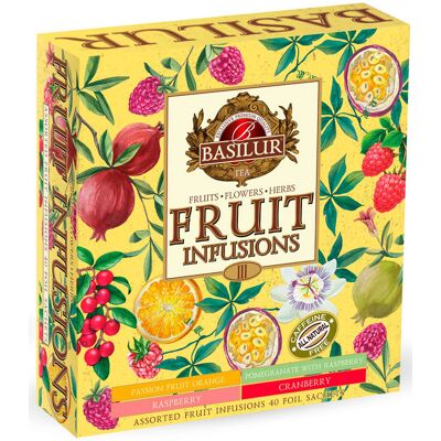 BASILUR Fruit Infusions Assorted Vol.III přebal 40 gastro sáčků BASILUR Fruit Infusions Assorted Vol.III přebal 40 gastro sáčků