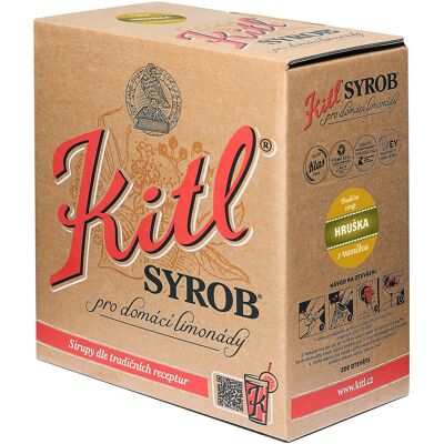 Kitl Syrob Hruška s vanilkou 5 l bag-in-box Kitl Syrob Hruška s vanilkou 5 l bag-in-box