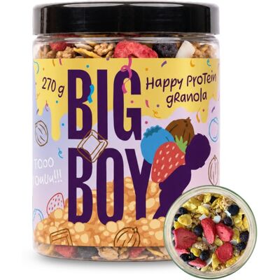 BIG BOY Narozeninová proteinová granola 270 g BIG BOY Narozeninová proteinová granola 270 g