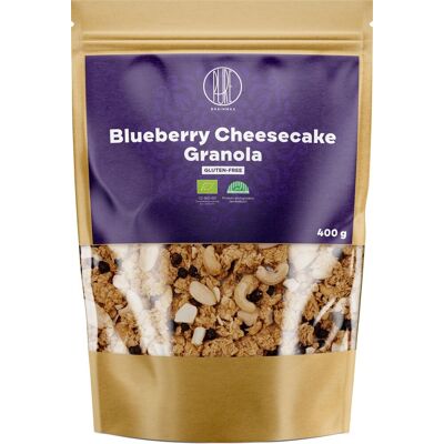 BrainMax Pure Blueberry Cheesecake Granola, Borůvky a Bílá čokoláda, BIO, 400 g BrainMax Pure Blueberry Cheesecake Granola, Borůvky a Bílá čokoláda, BIO, 400 g