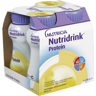 Nutridrink Protein s příchutí vanilkovou 4 × 200 ml Nutridrink Protein s příchutí vanilkovou 4 × 200 ml
