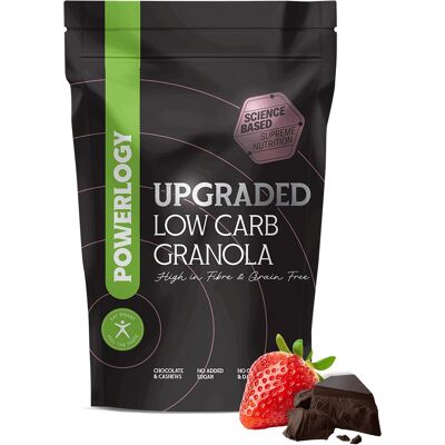 Powerlogy Upgraded Low Carb Granola Chocolate Strawberry 350 g Powerlogy Upgraded Low Carb Granola Chocolate Strawberry 350 g