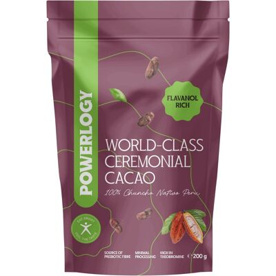 Powerlogy World-Class Ceremonial Cacao 200 g Powerlogy World-Class Ceremonial Cacao 200 g