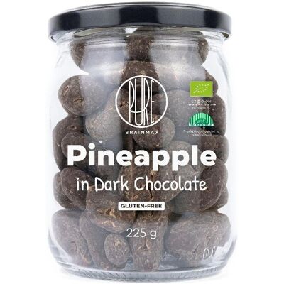BrainMax Pure Lyofilizovaný ananas v hořké čokoládě, BIO, 225 g BrainMax Pure Lyofilizovaný ananas v hořké čokoládě, BIO, 225 g