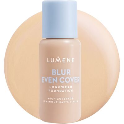 LUMENE Blur Even Cover Foundation Shade 1.5 30ml LUMENE Blur Even Cover Foundation Shade 1.5 30ml