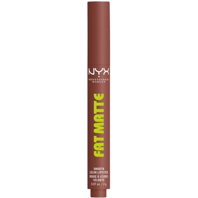 NYX PROFESSIONAL MAKEUP Fat Matte Smooth Color Lipstick 08 Toasty Taupe, 2 g NYX PROFESSIONAL MAKEUP Fat Matte Smooth Color Lipstick 08 Toasty Taupe, 2 g