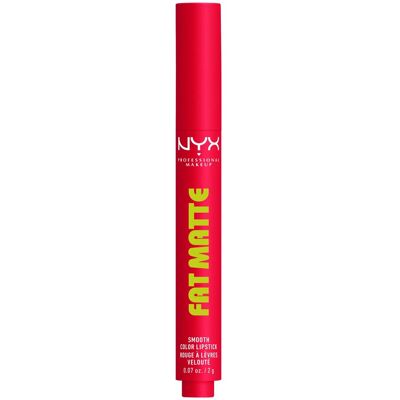 NYX PROFESSIONAL MAKEUP Fat Matte Smooth Color Lipstick 15 Fuzzy Flame, 2 g NYX PROFESSIONAL MAKEUP Fat Matte Smooth Color Lipstick 15 Fuzzy Flame, 2 g